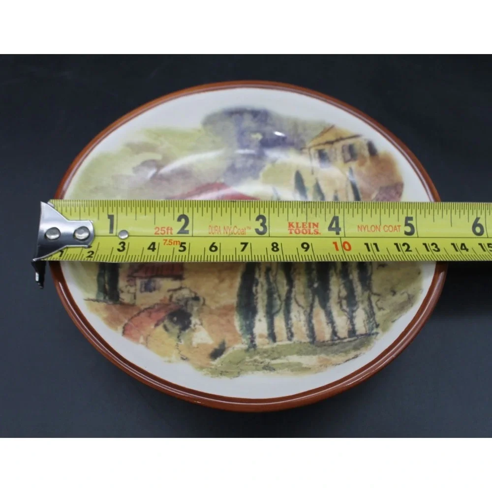 Williams Sonoma Tuscan Villa Plate Set 3 Portugal Hand Painted Style
